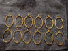 Golden pendant bezel big size set 12pcs