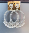 Resin base pearl moti jhumkas