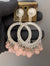 Round silver jhumkas