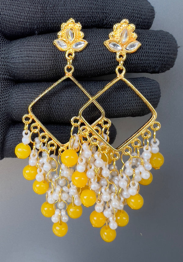 Golden chand bali yellow