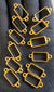 Golden bracelet bezel set 12pcs