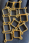 Golden bracelet bezel set 12pcs