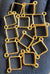 Golden bracelet bezel set 12pcs