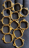 Golden bracelet bezel set 12pcs