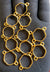 Golden bracelet bezel set 12pcs