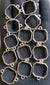 Silver bracelet bezel set 12pcs