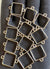 Silver bracelet bezel set 12pcs