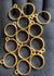 Golden pendant bezel set 12pcs