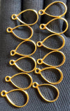 Golden pendant bezel set 12pcs