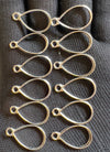 Silver pendant bezel set 12pcs
