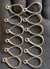 Silver pendant bezel set 12pcs