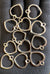 Silver pendant bezel set 12pcs