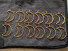 Golden pendant bezel big size 12pcs
