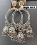Silver Large Size 3Jhumki jhumka