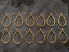 Golden pendant bezel big size set 12 pcs