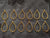 Golden pendant bezel big size set 12 pcs