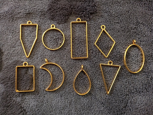 Golden Pendant Bezel Big Size MIX Design