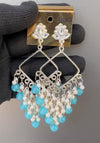 Silver chand bali sky blue