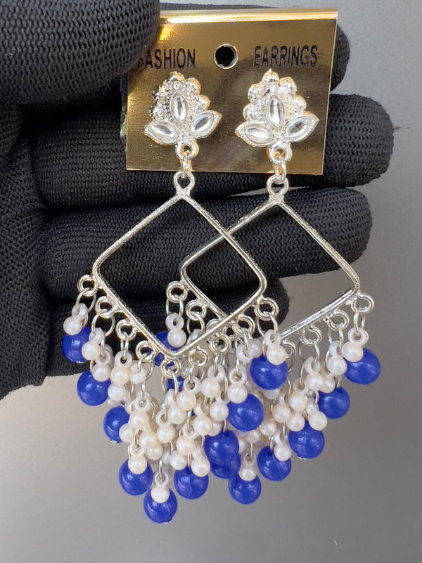 Silver chand bali blue