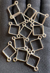 Silver bracelet bezel set 12pcs