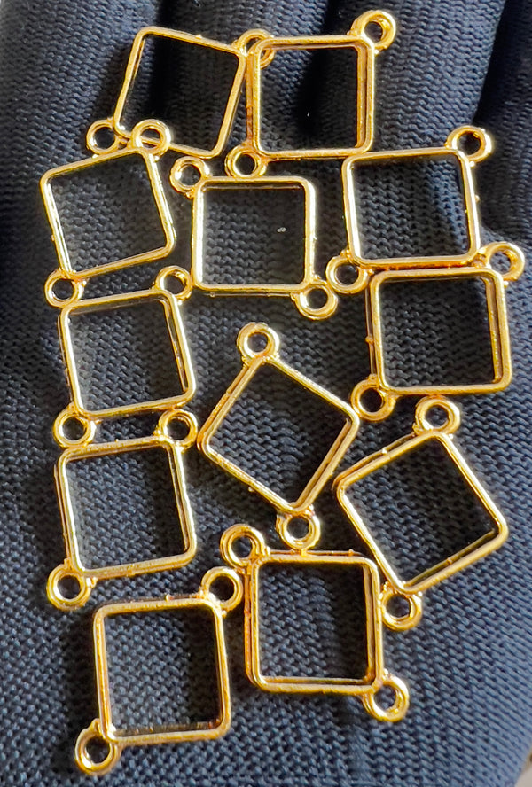 Golden bracelet bezel set 12pcs