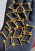 Golden bracelet bezel set 12pcs