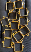 Golden bracelet bezel set 12pcs