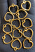 Golden Pendant bezel set 12 pcs
