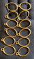 Golden pendant bezel set 12pcs