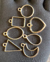 Silver Pendant Bezel MIX Set