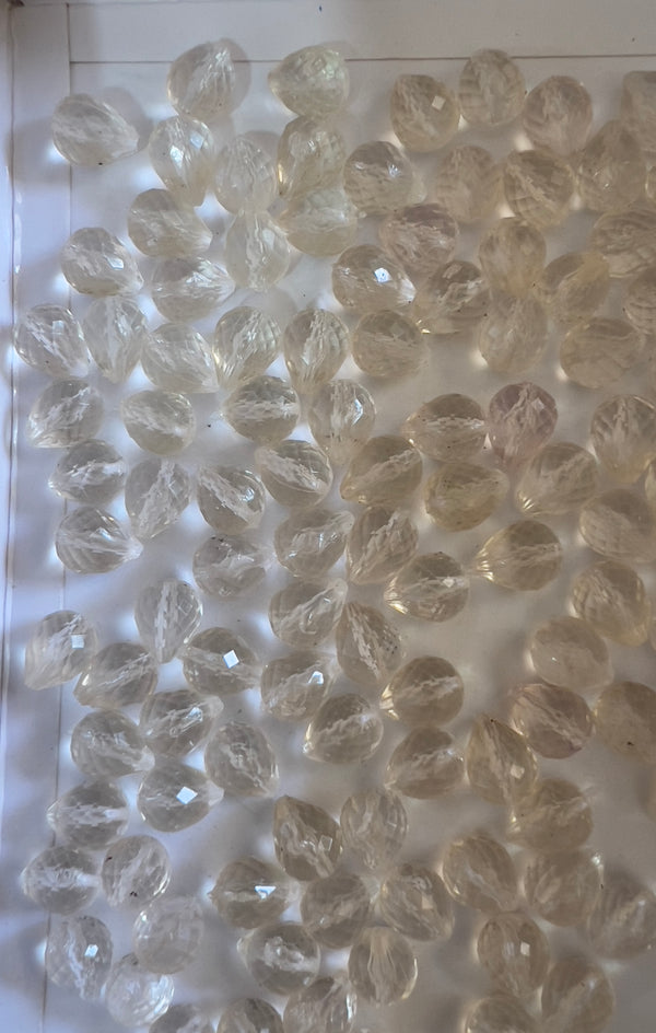 White Cristal Beads 8mm 100gram