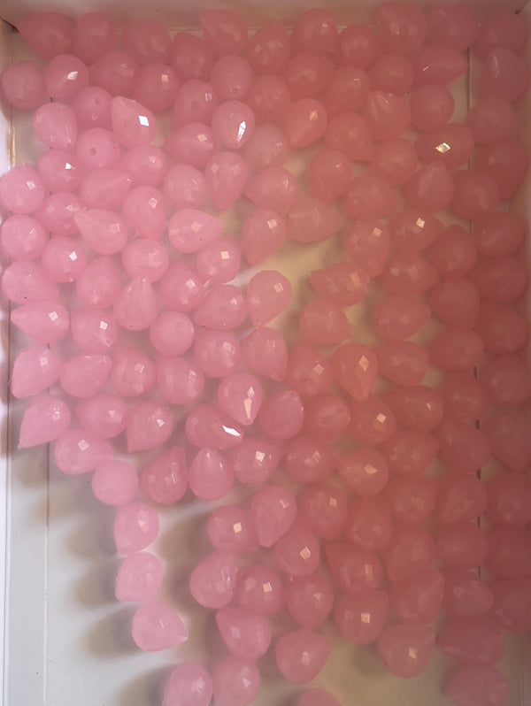 Pastal Pink cristal Beads 8mm 100gram