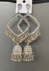 Silver Square jhumka