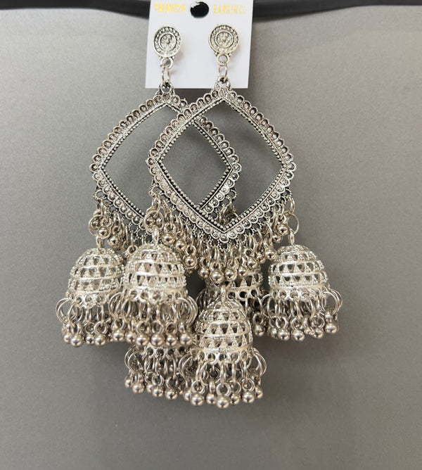 Silver 3jhumki Jhumka