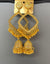 Golden square one jhumki