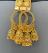 3Jumki Round Golden Jhumka