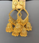 3 Jumki Square Golden jhumkas