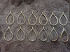 Silver pendant bezel big size set 12 pcs