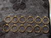 Golden pendant bezel big size 12pcs